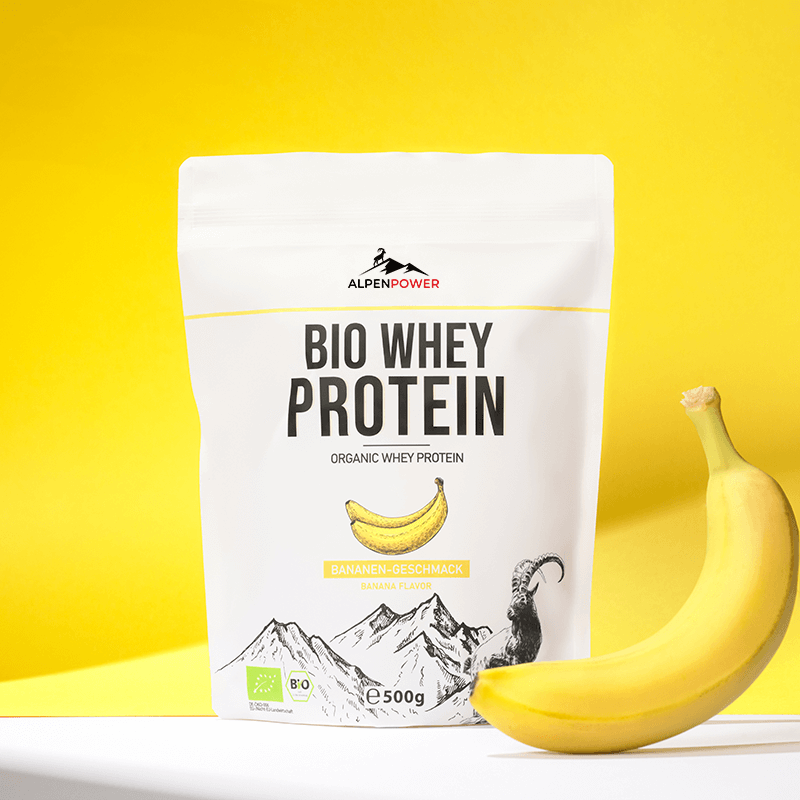 Natürliches Molkenprotein – Sorte Banane, ohne Zusätze 500g