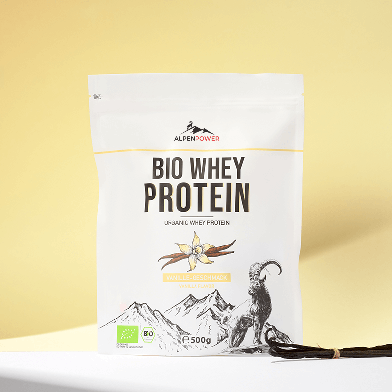 Vanille Bio Whey Protein Pulver – cremig, hochwertig & natürlich 500g