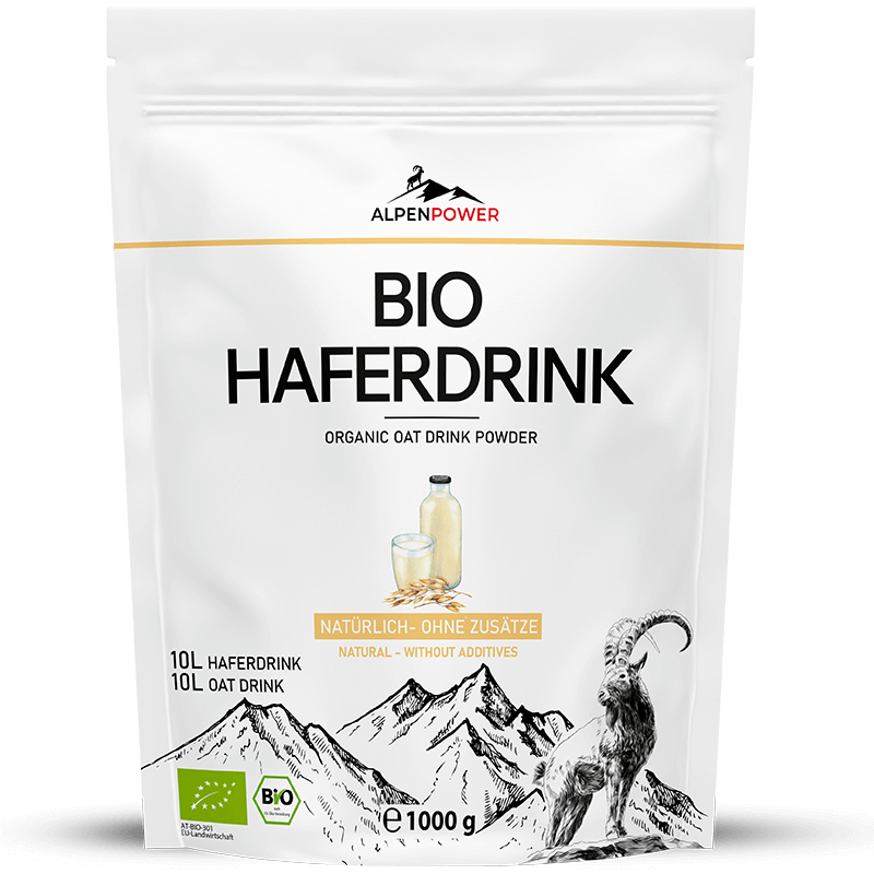 Bio Haferdrink Pulver – 100 % Hafer, vegan & glutenfrei, für 10L Haferdrink geeignet, umweltfreundliche Alternative