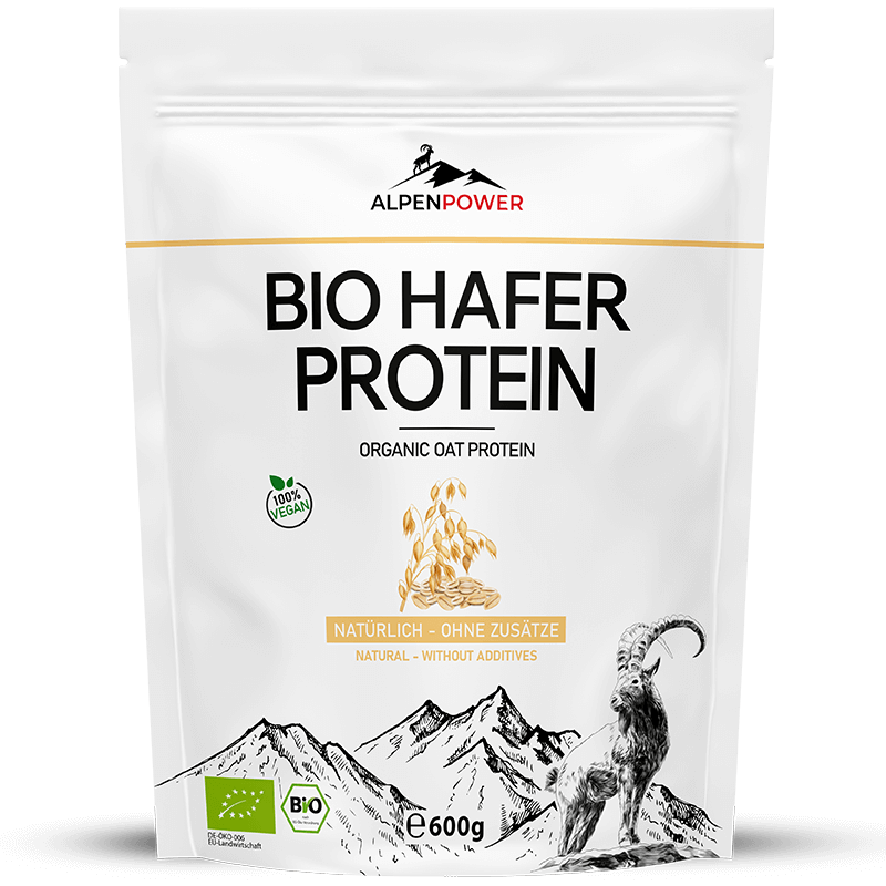 Bio Haferprotein Pulver – 600 g pflanzliches Proteinpulver, glutenfrei & ohne Zusätze, vielseitig einsetzbar