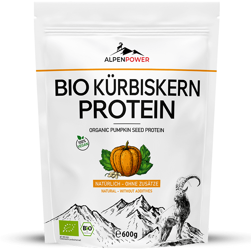 Bio Kürbiskernprotein Pulver – 600 g pflanzliches Protein aus Österreich, ballaststoffreich, gut verdaulich & vielseitig einsetzbar