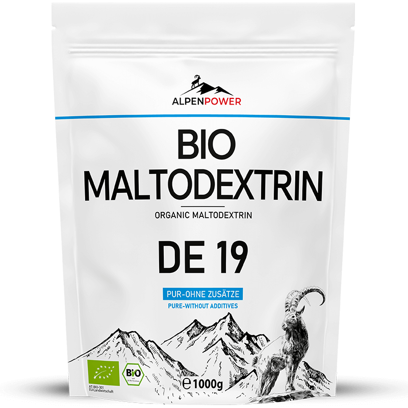 Bio Maltodextrin Pulver DE 19 – 1000 g veganes, glutenfreies Kohlenhydratpulver, schnelle Energiequelle für Sport & Ernährung