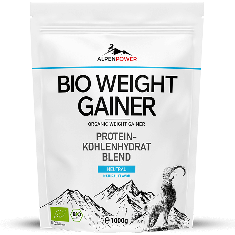 1000g Bio Weight Gainer – clean, natürlich & effektiv für Muskelaufbau