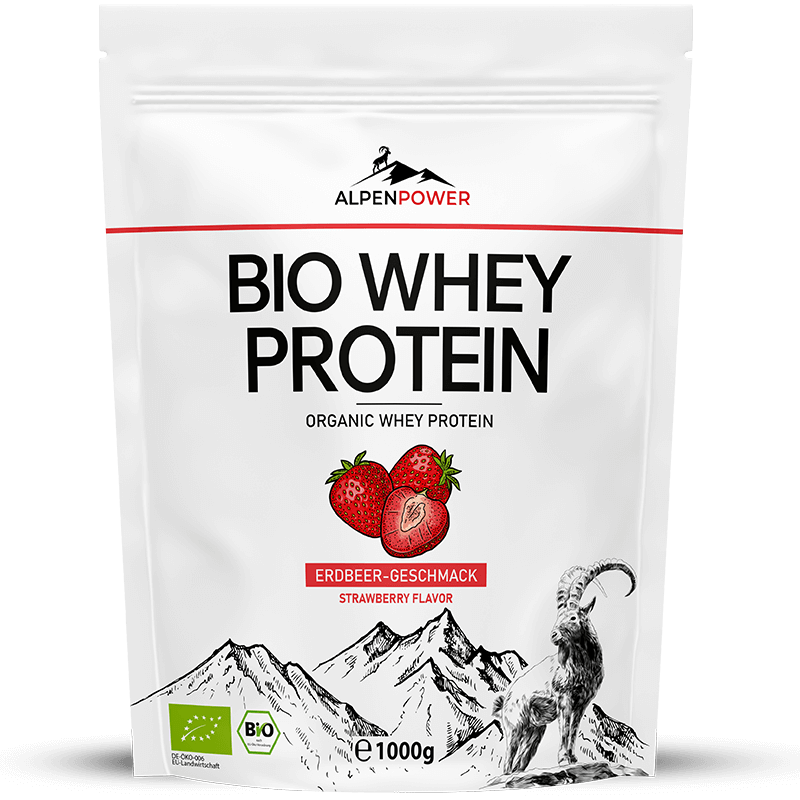 Erdbeere Bio Whey Protein Pulver – cremig, hochwertig & natürlich