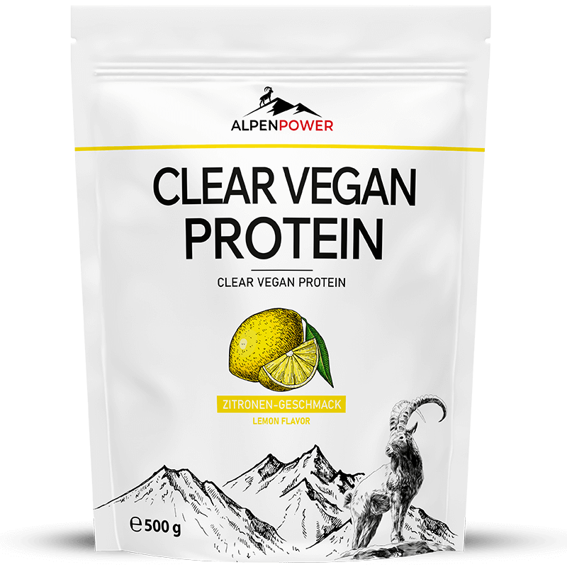 Clear Vegan Protein 500 g – Erfrischendes veganes Proteinpulver, fettfrei, glutenfrei & sojafrei, Alternative zu klassischen Proteinshakes