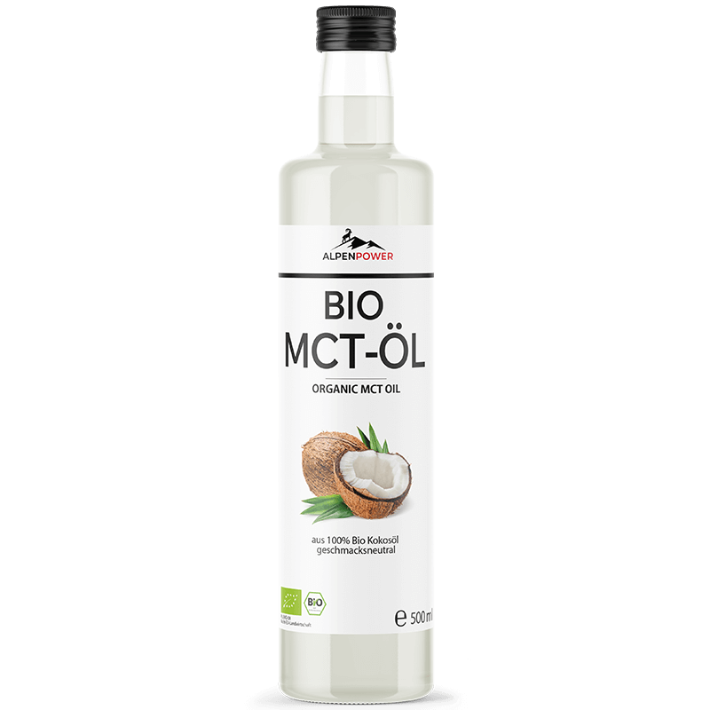 Bio MCT Öl 500 ml – hochwertiges Öl aus 100 % Bio-Kokosöl (C8 & C10), ideal für ketogene Ernährung, vegan & ohne Zusätze