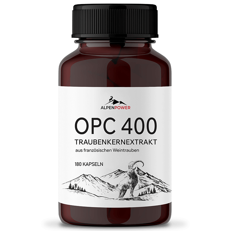 OPC Traubenkernextrakt Kapseln – Reinsubstanz aus französischen Weintrauben, 100 % natürlich & vegan