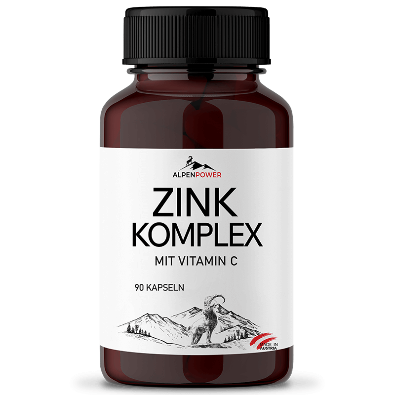 Zink Komplex Kapseln – Reinsubstanzen, optimale Aufnahme durch Vitamin C, ohne Zusätze
