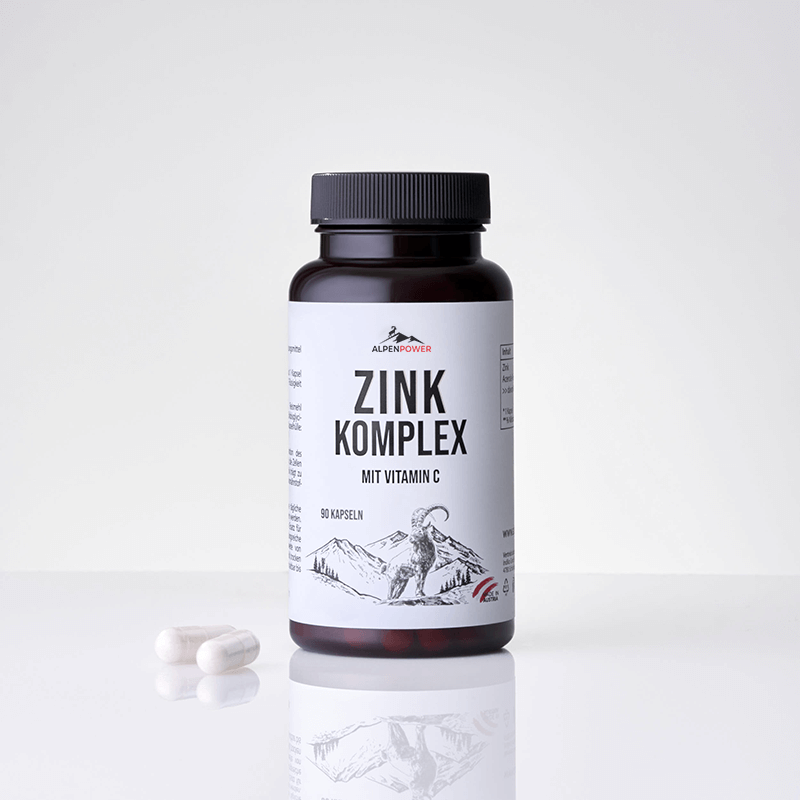 Complexe de zinc en gélules - 4 composés de zinc + vitamine C, haute biodisponibilité