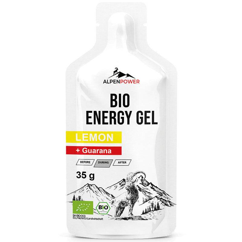 Bio Zitrone – erfrischendes natürliches Energy Gel mit Zitronengeschmack, schnelle Energiezufuhr beim Sport, bio & magenfreundlich