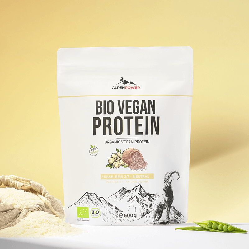 Bio Vegan Protein Erbse-Reis Pulver – 3:7 Verhältnis, 85 % Protein, pflanzlich & laktosefrei