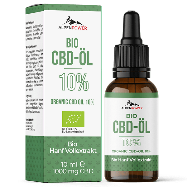 BIO CBD hemp oil 10%: Efficient 10 ml full spectrum extract