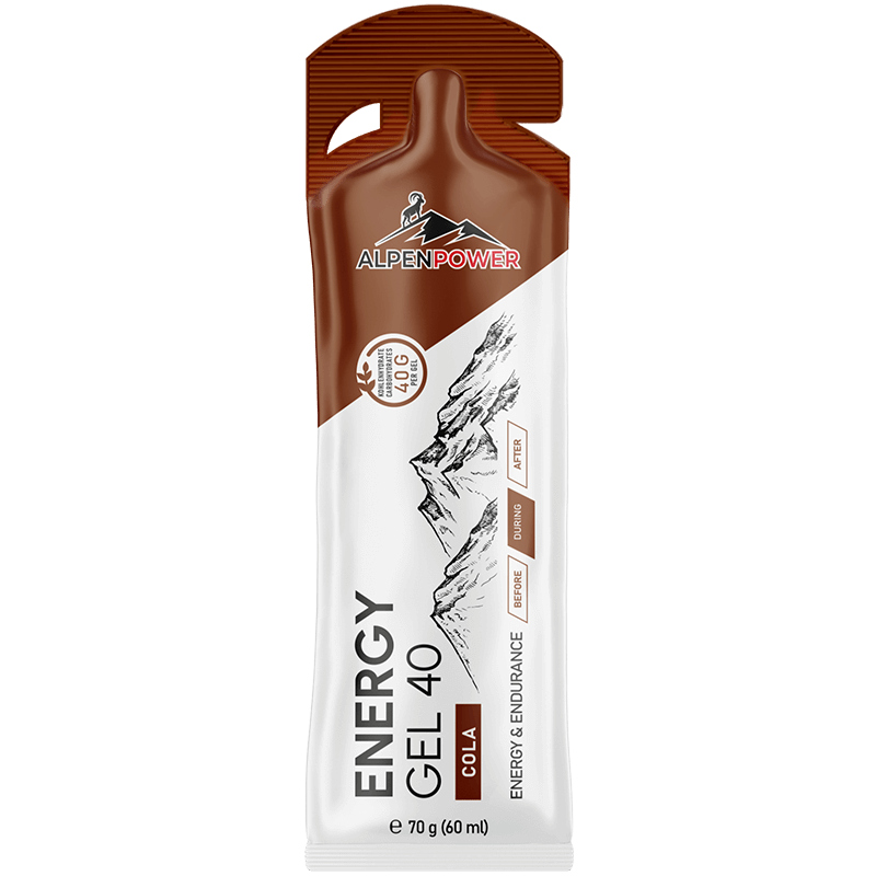 Energy Gel 40 – Geschmack Cola, 40 g Carbs, 2:1 Formel, koffeinfrei