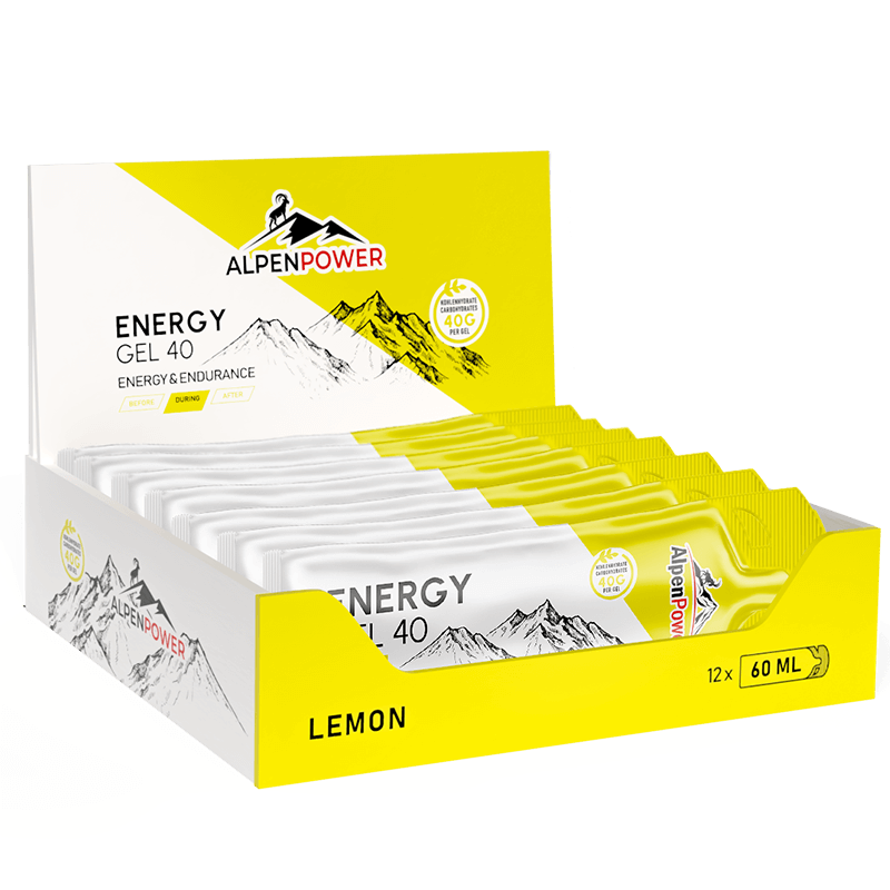 Gel 40 Zitrone – Sportgel mit 40 g Kohlenhydraten, hohe Verträglichkeit