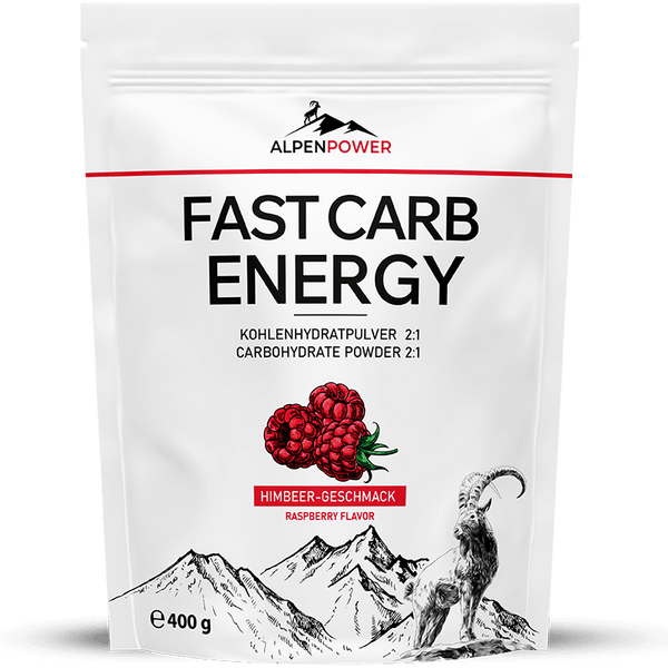 kohlenhydrat pulver rennrad Fast Carb Energy Pulver – Himbeere, 2:1 Energie-Mix Vegan