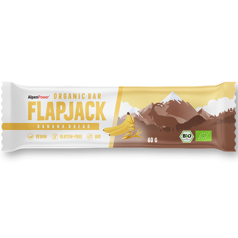 Barre Flapjack bio Banana Bread - barre à l'avoine végétalienne, sans gluten, au goût naturel de banane, sans additifs artificiels