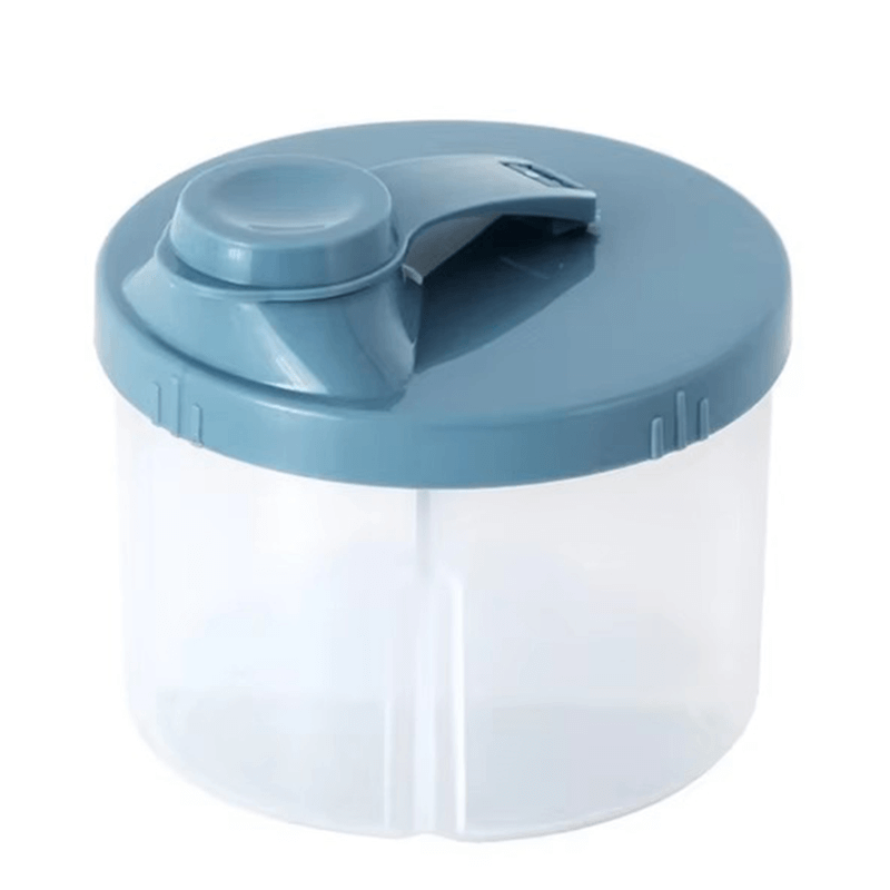 Protein powder portioner - 4 compartments with rotating lid, ideal for on the go