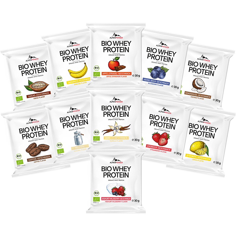 BIO Whey Protein Probierpaket (12 x 30 g)