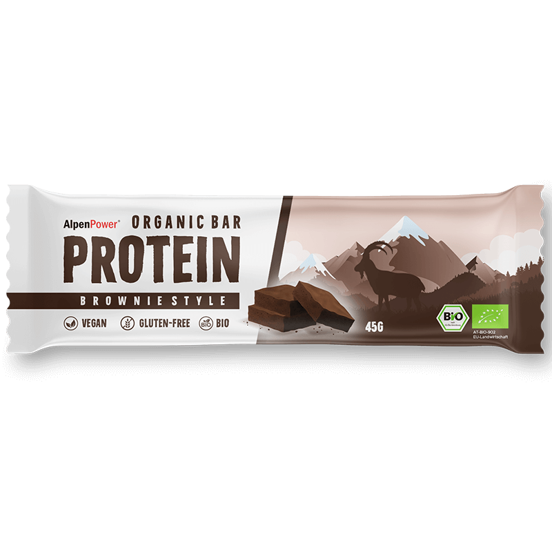 Bio Vegan Protein Riegel Brownie Style – veganer Proteinriegel, natürlich & glutenfrei