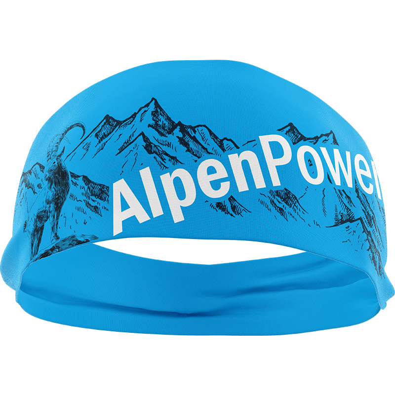Performance Headband Unisex Blue - Stretch material, breathable & ideal for outdoor use
