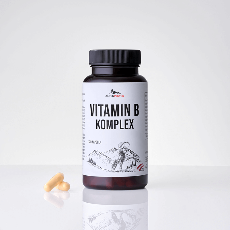 hochwertige Kapseln mit Vollspektrum an B-Vitaminen, reine Qualität & hohe Bioverfügbarkeit