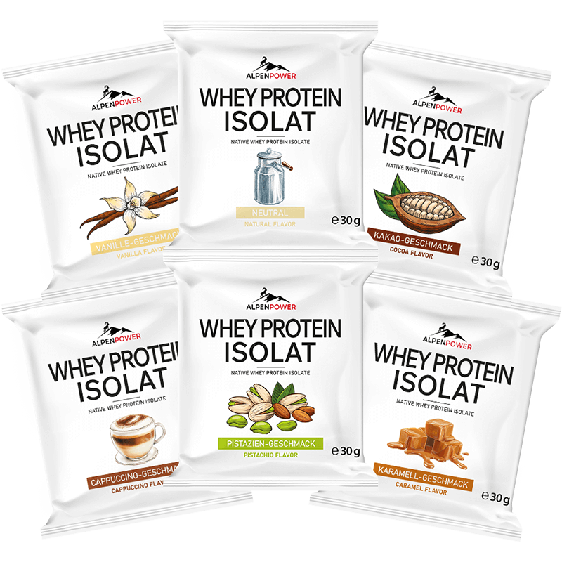 Whey Protein Isolat Probierportionen