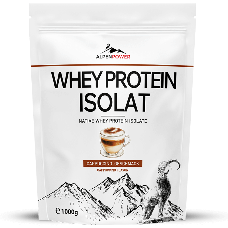 Whey Protein Isolat Pulver – natives Isolat aus Alpenmilch, 90 % Protein, ohne Zusätze, schonend verarbeitet