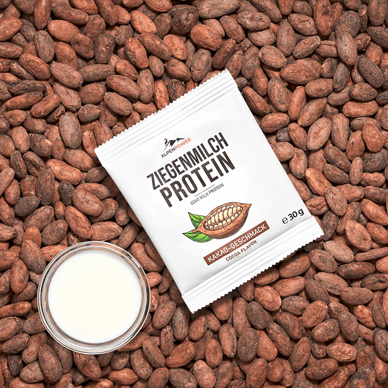 100 % naturel, sans additifs, très bien toléré, alternative aux protéines du lait de vache, saveur cacao